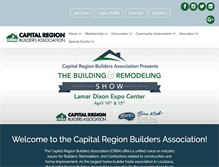 Tablet Screenshot of capitalregionba.com